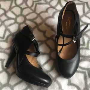 True Religion Mary Jane Criss Cross Pumps